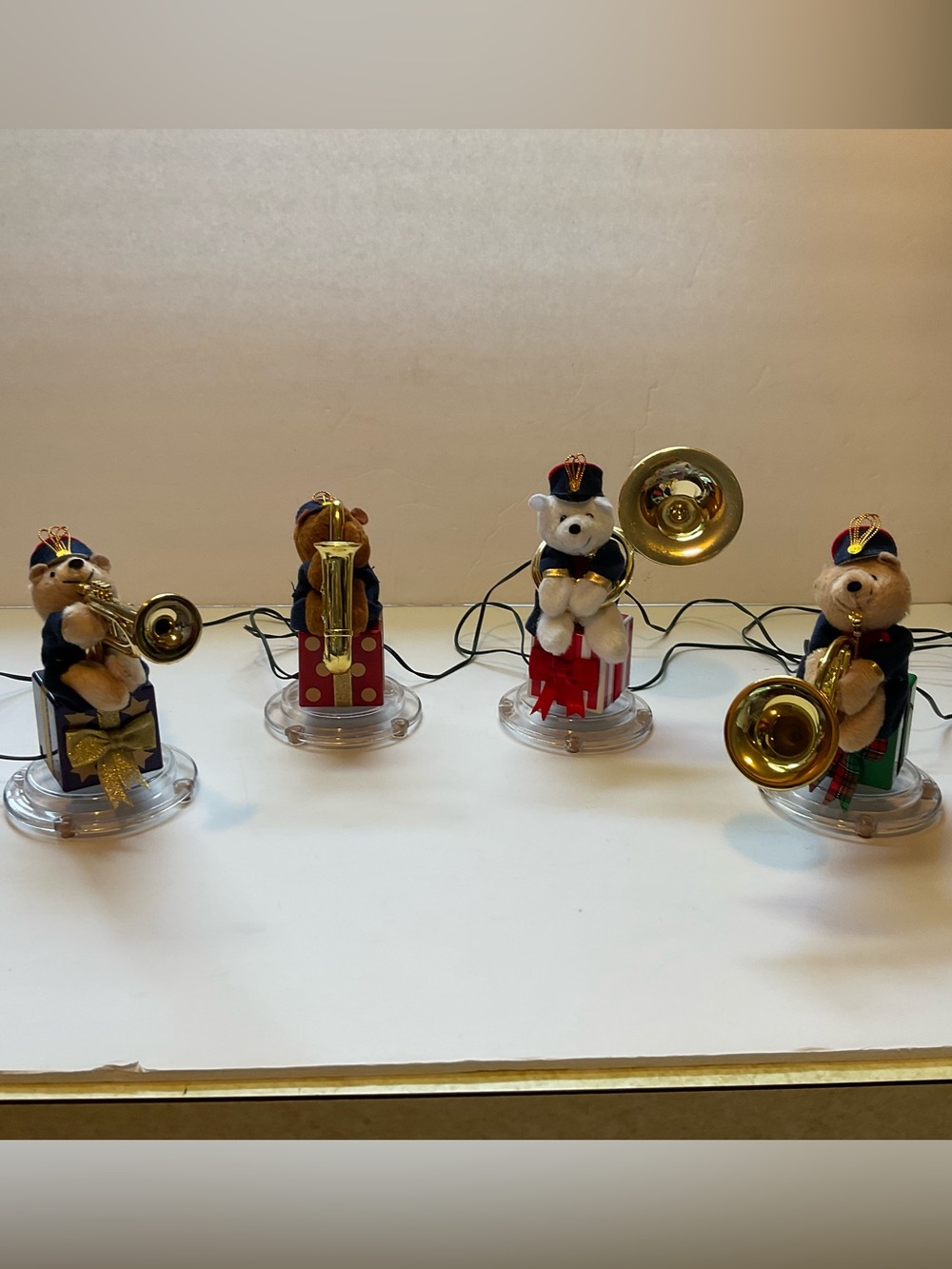 Mr. Christmas Bear Brass Band Musical & Animated Christmas Toy Set